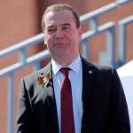 Dmitry Medvedev in Moscow’s Red Square on June 24, 2020. (File photo: Reuters/Maxim Shemetov)