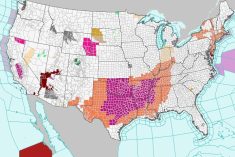 Excessive heat warnings (in magenta) and heat advisories (in orange) were in place July 19, 2022 for areas across much of the southern U.S. Plains. (Weather.gov)