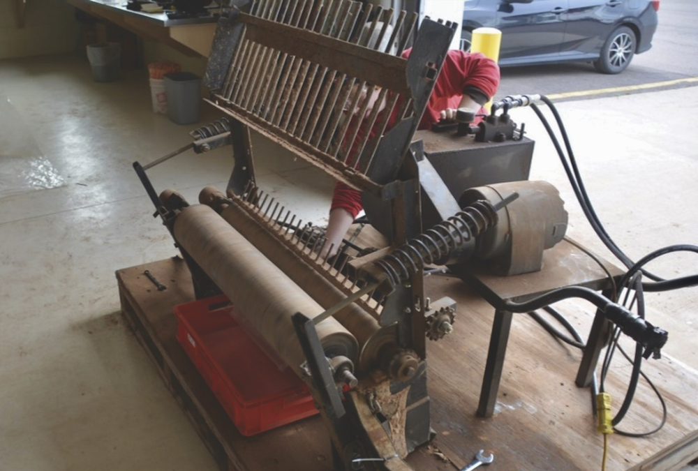 Trials with the potato vine crusher have shown up to 94 per cent reduction in weed germination.