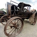 Gordon Brindley, known to many as Harry, sits on an All Work Steel Wheel Cross engine tractor over 100 years old. Brindley purchased it in Eastern Ontario, and while it needs some mild restoration, it is the rarest iron in the antique tractor auction and one of his favourite pieces. Brindley Auction Services private antique collection includes more than 500 gas, diesel, propane and steam tractors and will run over two days, Aug. 24 and 25, 2022 online. However, the entire collection was on display near Lucknow leading upto the auction.