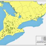Corn ear mould and deoxynivalenol (DON) survey sampling locations and results in 2022.