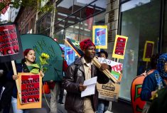 Gabriel Allahdua (centre) is a migrant worker activist who will be working with the U of G’s Grounded Engagement Theory Lab as its first activist-in-residence.