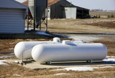 Propane is used to dry grain on farms across Canada.