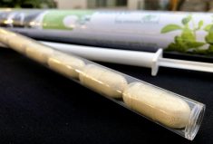 The DOSTO bolus is administered directly into the rumen via an applicator. It also comes in a powder form that can be added to milk and feed rations.