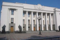 The Verkhovna Rada building, home to Ukraine’s parliament, in Kiev. (Cia.gov)