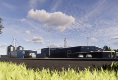 A digital rendering of the Vanguard manufacturing facility being built in Maitland.