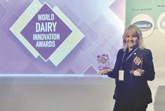 DFC Chief Marketing Officer Pamela Nalewajek at the World Dairy Innovation Awards.