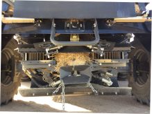 Originally a tow-behind unit that attached to the back of the combine, the newer iteration of the Harrington Seed Destructor is a mill that can be integrated with the combine. (Photo: deBruin Engineering Pty Ltd.)