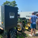 The Robotti unit has 70 horsepower and a three-point hitch, so implements like planters, cultivators, strip till units and sprayers can be attached.