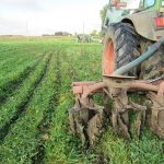 Figure 1. Injecting anaerobic digestate after wheat harvest into a growing cover crop to maximize soil health benefits and economic value of nutrients.