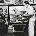 Woodstock artist Ross Butler at work.