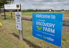 Discovery Farm Woodstock will host demonstration research tours during Canada’s Outdoor Farm Show.