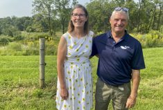 Vivian and Chris Crump used funding from ALUS to create wetlands on their farm.