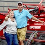 Ashley and Chris Gasperi loved the Grimm Spudnik products on display at the Aug. 24 Potato Field Day and Trade Show in Alliston. They said accessing high-quality scaled-down machinery in Kenya is difficult.