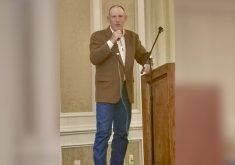 Mike Swidersky and his family’s sheep operation Riverview Ranch Meat Co. in Melancthon were awarded the Mapleseed Pasture award at the recent OSF annual meeting.