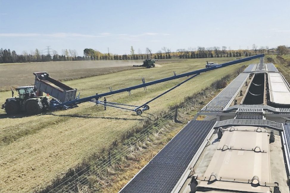 Jim Rogers could unload his harvest directly into rail cars, thanks to the rail spur that was part of his land purchase in Kapuskasing.