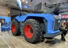 This Lemken concept autonomous unit is much larger than most that have been developed.
 Photo: John Greig