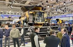 New Holland's new CR11 combine showcases a significant boost in processing capacity, but with the same weight and width as previous models.