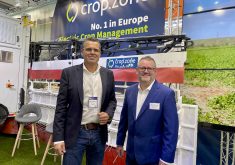 Dirk Vandenhirtz, CEO and founder, left, and Darrell Bailey, North American business development lead with Crop.zone.