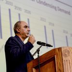 Yaser Al-Qayem, owner of Parkhill Meats, shared his projections for the halal lamb market during the Ontario Sheep Farmers annual meeting in October.