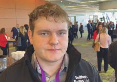 McGill student Aidan Velthuis said he was excited to learn about developments in sustainable agriculture.