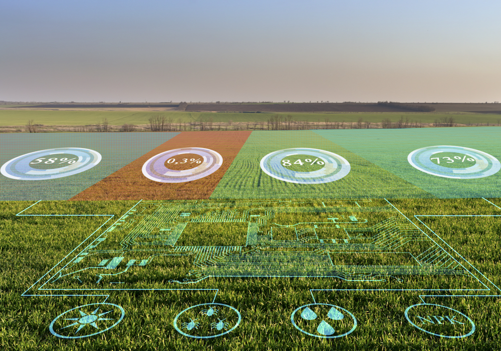 The concept of collecting data on humidity, temperature, illumination of acidity, fertilizers and pests without human intervention, the transmission of the obtained data and their analysis to increase the yield