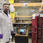 Ehsan Feizohalli is one of the researchers who helped test the use of cold plasma to decontaminate grains.