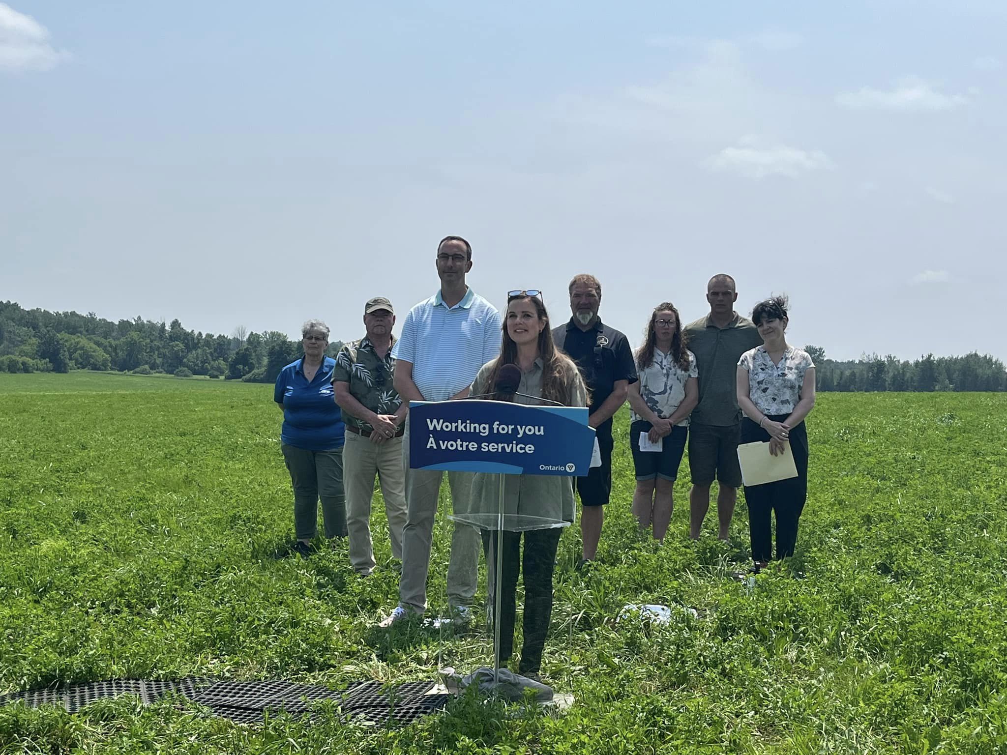Andrea Khanjin,
Ontario's Minister of the Environment, Conservation and Parks announced a $2.8 million investment o support farmer-led initiatives to restore and enhance wetlands on 70 farms across the province.