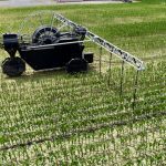 Rain 360© unit applies watery manure to a standing crop of corn.