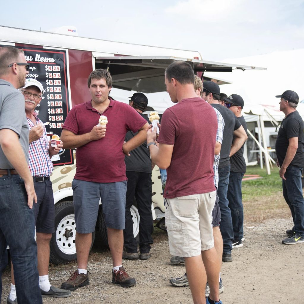 A food vendor at Canada's Farm Show