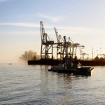 File photo of cranes at the Port of Montreal. (Jean-Paul_Lejeune/iStock/Getty Images)