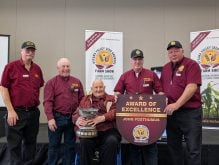 The OVSGA awarded John Posthumus the Award of Excellence fir his lifetime achievements in agriculture.