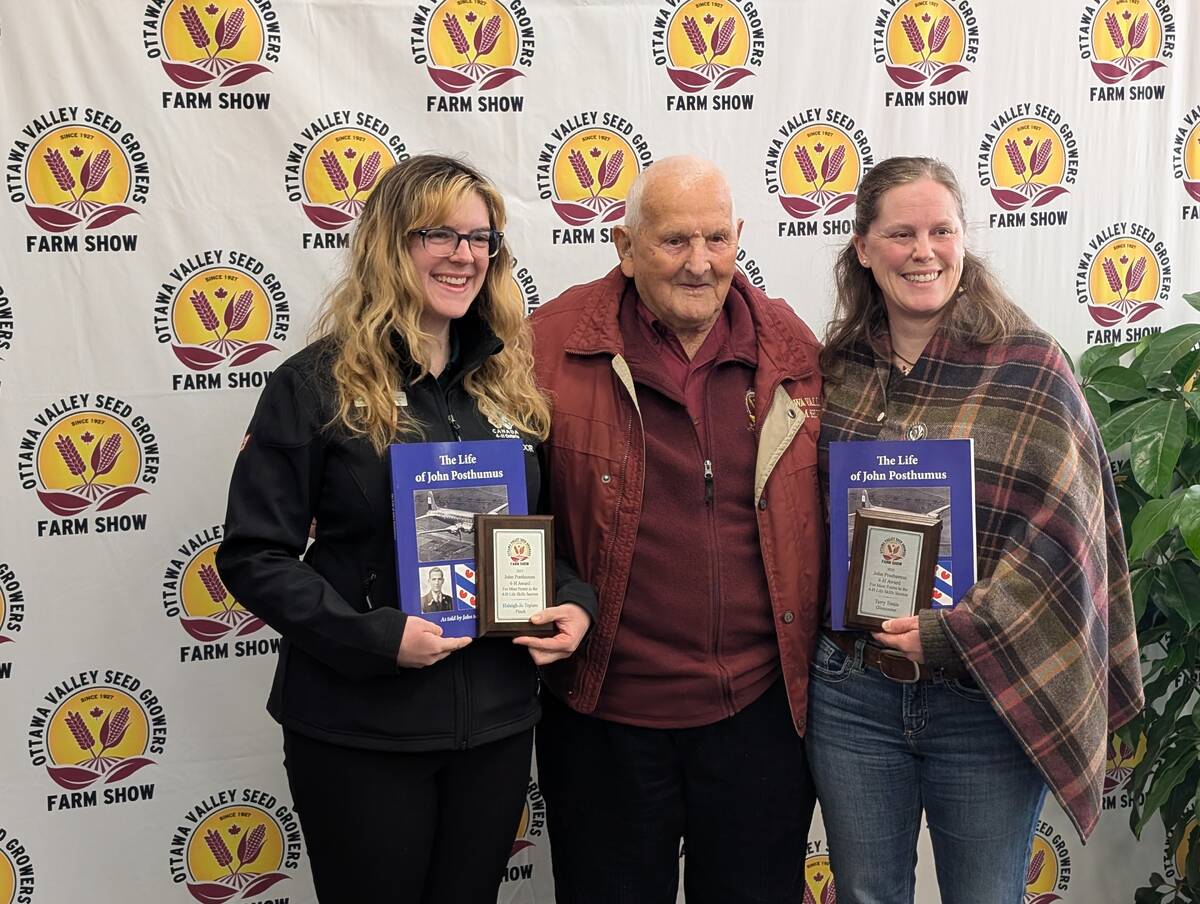 John Posthumus also presented the John Posthumus 4-H Award.