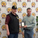 Dave Pemberton of Williamsburg accepted the OVSGA Special Export Hay First Cut award.