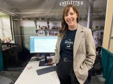 Shari van de Pol is the CEO of CATTLEytics, a livestock data company, at the Ottawa Valley Farm Show.