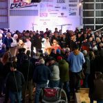The crowd was tight around the sales ring at the 2025 Calves for a Cause sale at the Canadian Dairy Xpo.