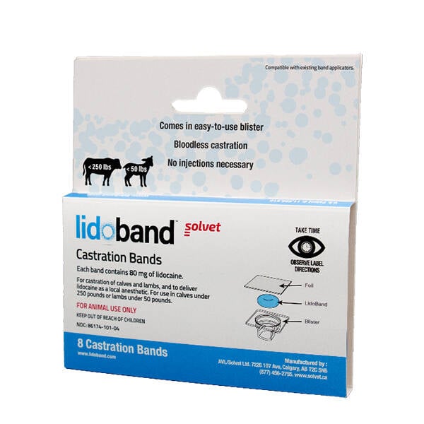 Lidoband is only available by veterinary prescription.