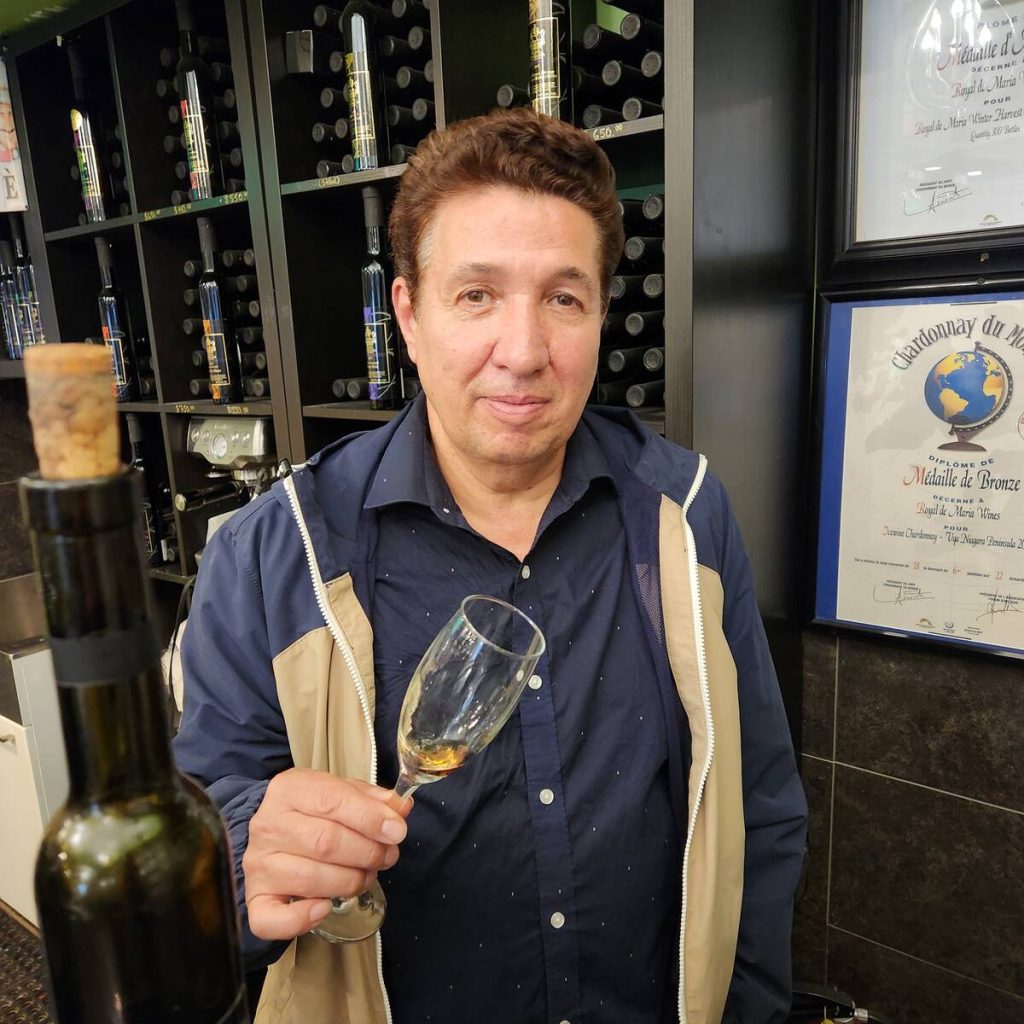Joseph DeMaria, vintner and owner of Royal DeMaria winery in Beamsville, Ontario. photo: Jeanine Moyer 