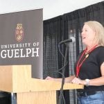 Jocelyn Smith, an assistant professor of field crop entomology at the University of Guelph, shared ongoing challenges facing farmers as pest-resistant crops continue to emerge in Ontario at Canada's Outdoor Farm Show.