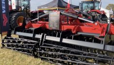 Versatile's Fury HS150 high-speed disc on the show grounds at Canada’s Outdoor Farm Show on Sept. 10, 2025.