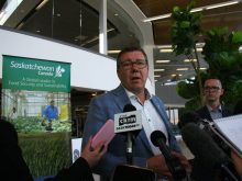 Scott Moe shared insights from his trip to China at Saskatoon International Airport ahead of trip to Ottawa. Photo: Janelle Rudolph
