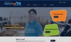 The Canadian dairy hub website. Photo: Via Screen grab