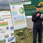 University of Guelph researcher Claudia Wagner-Riddle talks about a Living Lab Ontario research project. Photo: Submitted
