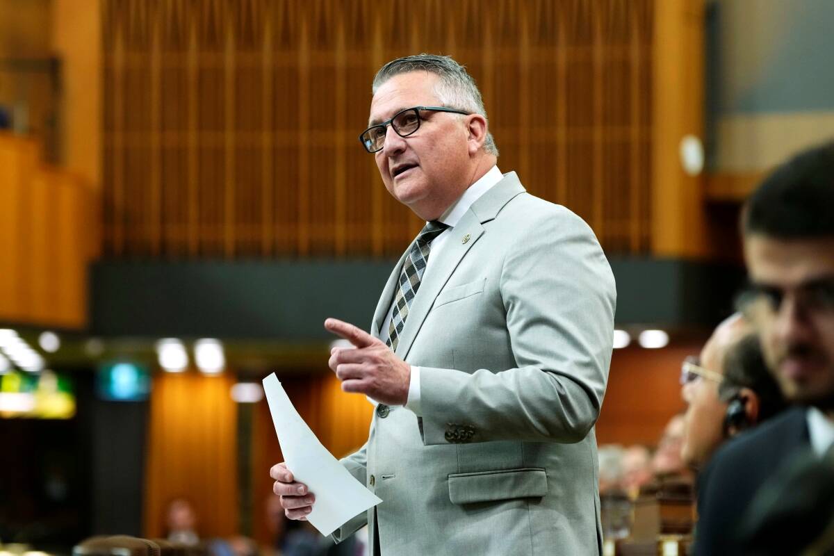 Minister of Agriculture and Agri-Food Heath MacDonald rises during Question Period in the House of Commons on Parliament Hill in Ottawa, Friday, June 20, 2025. Photo: Justin Tang/The Canadian Press via ZUMA Press