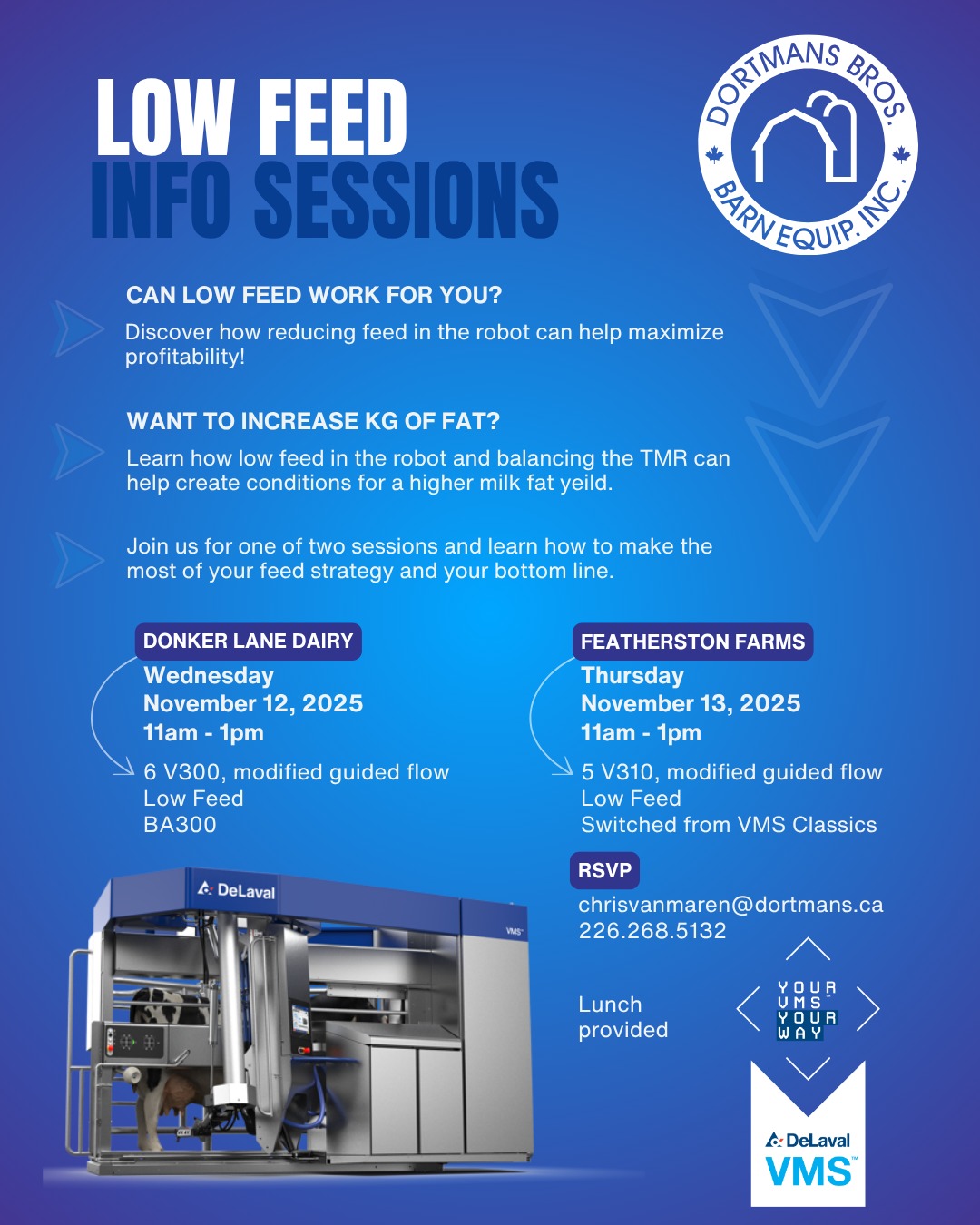 Low Feed Info Sessions – Donker Lane Dairy