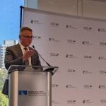 Minister of Agriculture and Agri-Food Heath MacDonald speaks at the CAPI conference in Ottawa, Oct. 1