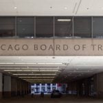 The Chicago Board of Trade office in Chicago.
