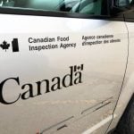 File photo of a CFIA vehicle. Photo: Dave Bedard