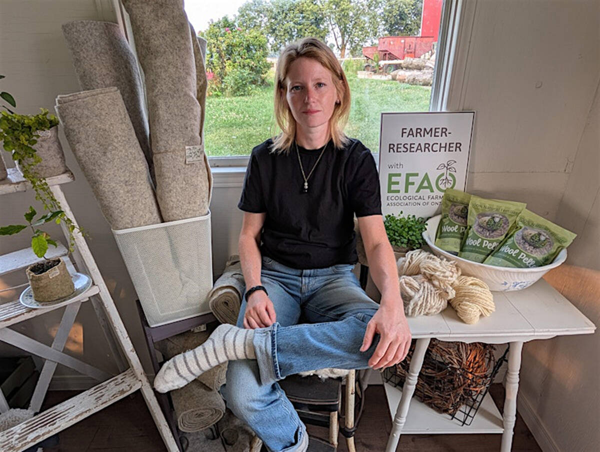 Lindsey Weber, sheep producer and entrepreneur, used wool fibre to develop a range of sustainable, biodegradable weed-suppression and horticulture alternatives to plastic.
