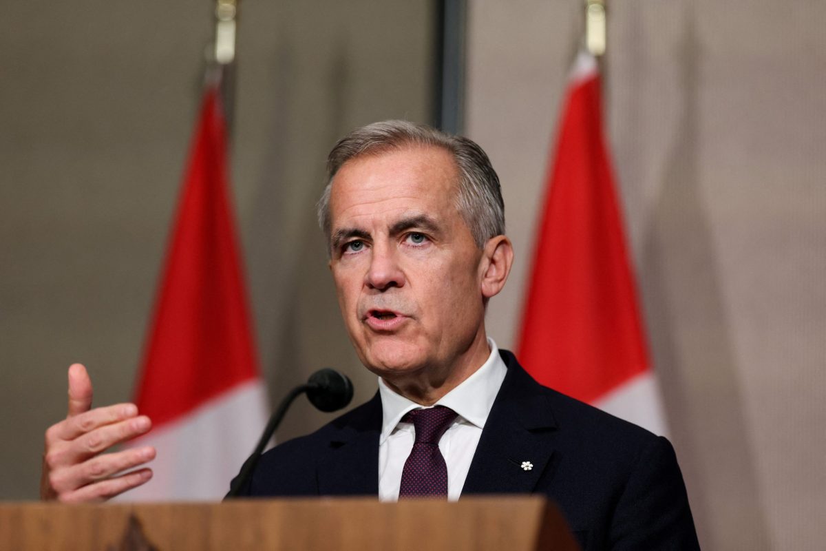 Canada’s Prime Minister Mark Carney speaks during a press conference, on the sidelines of the 47th ASEAN Summit in Kuala Lumpur, Malaysia, October 27, 2025. REUTERS/Edgar Su
